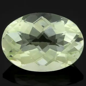 9X11MM OVAL CUT GREEN AMETHYST LIGHT GREEN TEA LOOSE GEMSTONE