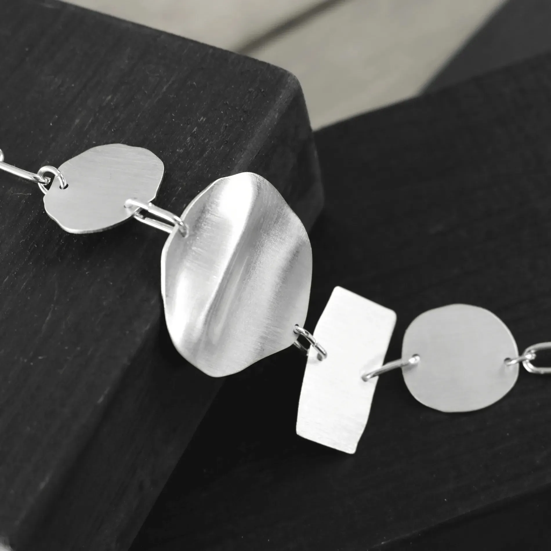 Alaya Organic Bracelet Silver Plating