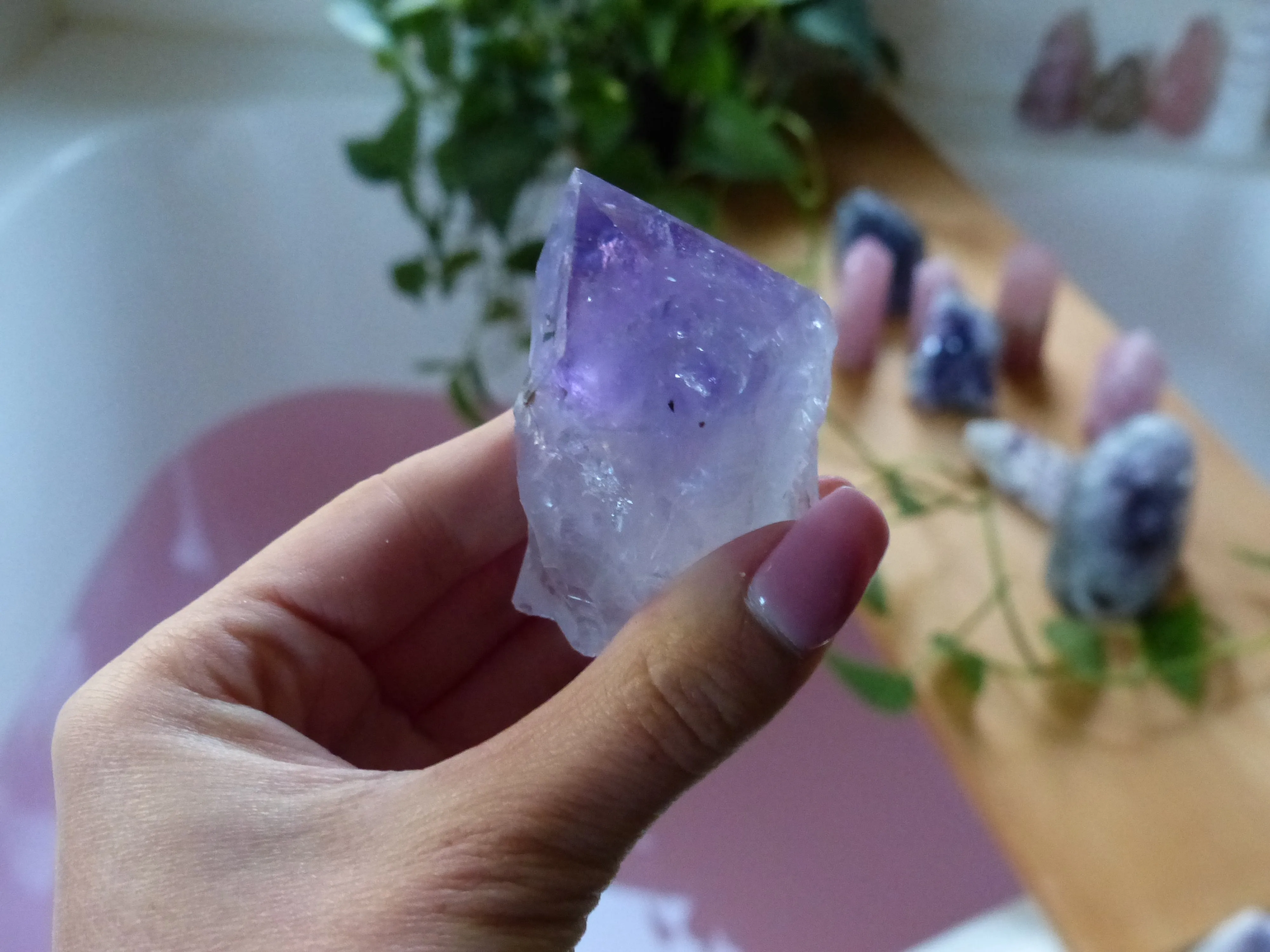 Amethyst Point with Cut Base (#2)