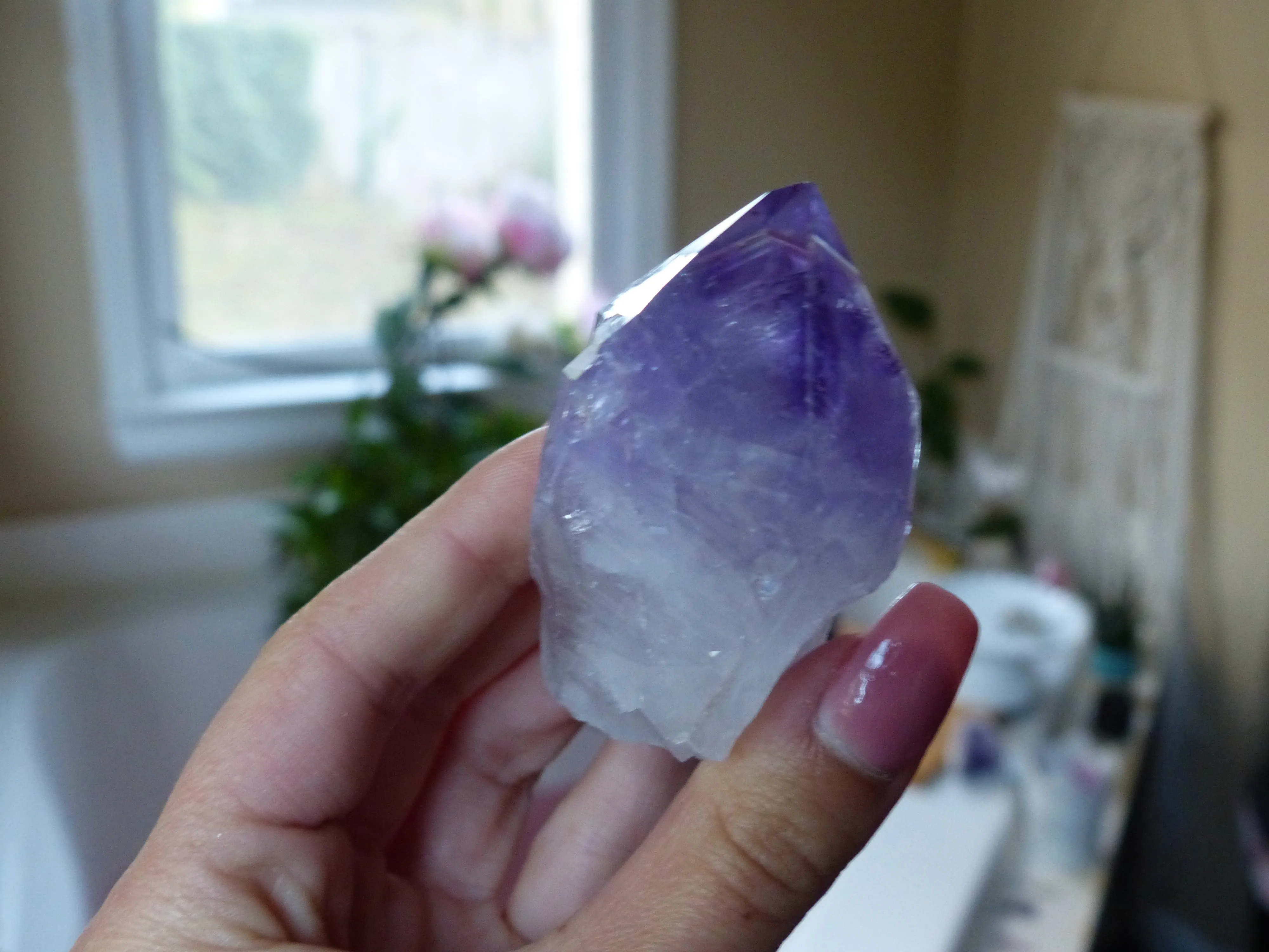 Amethyst Point with Cut Base (#2)