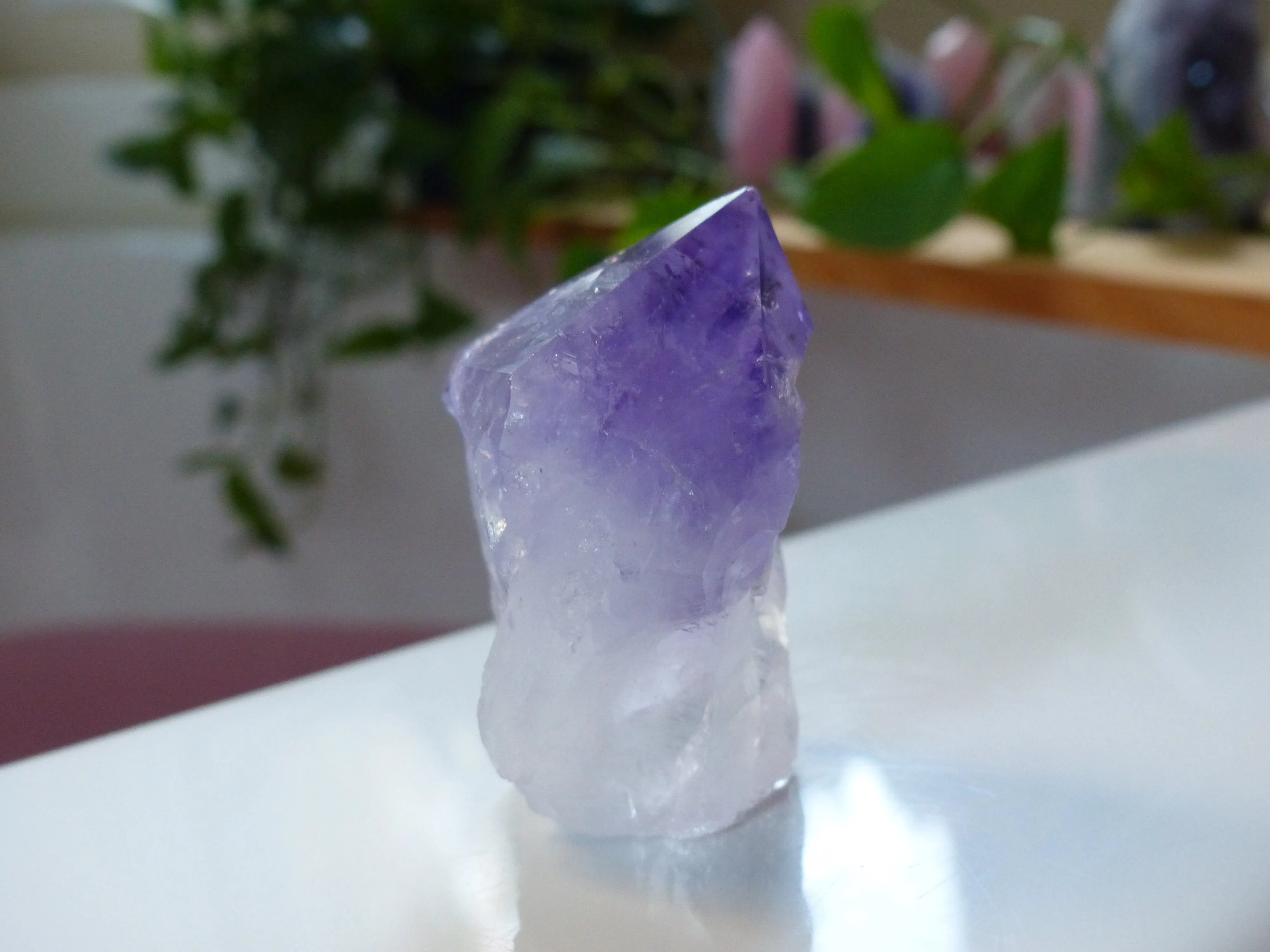 Amethyst Point with Cut Base (#2)