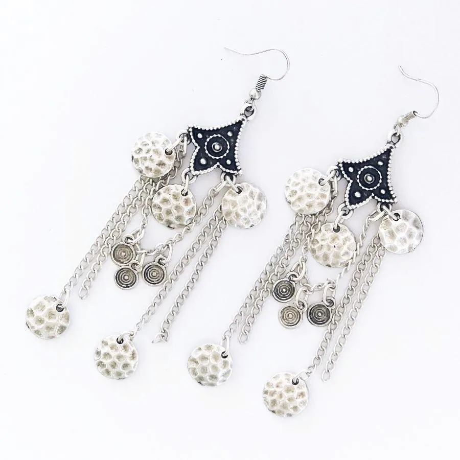 Anatolian Boho Earrings - "Cosmic Whisper"