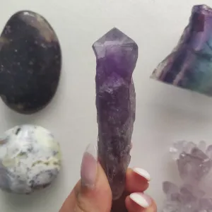 Bahia Amethyst Point, Amethyst Elestial Wand from Brazil (#11)