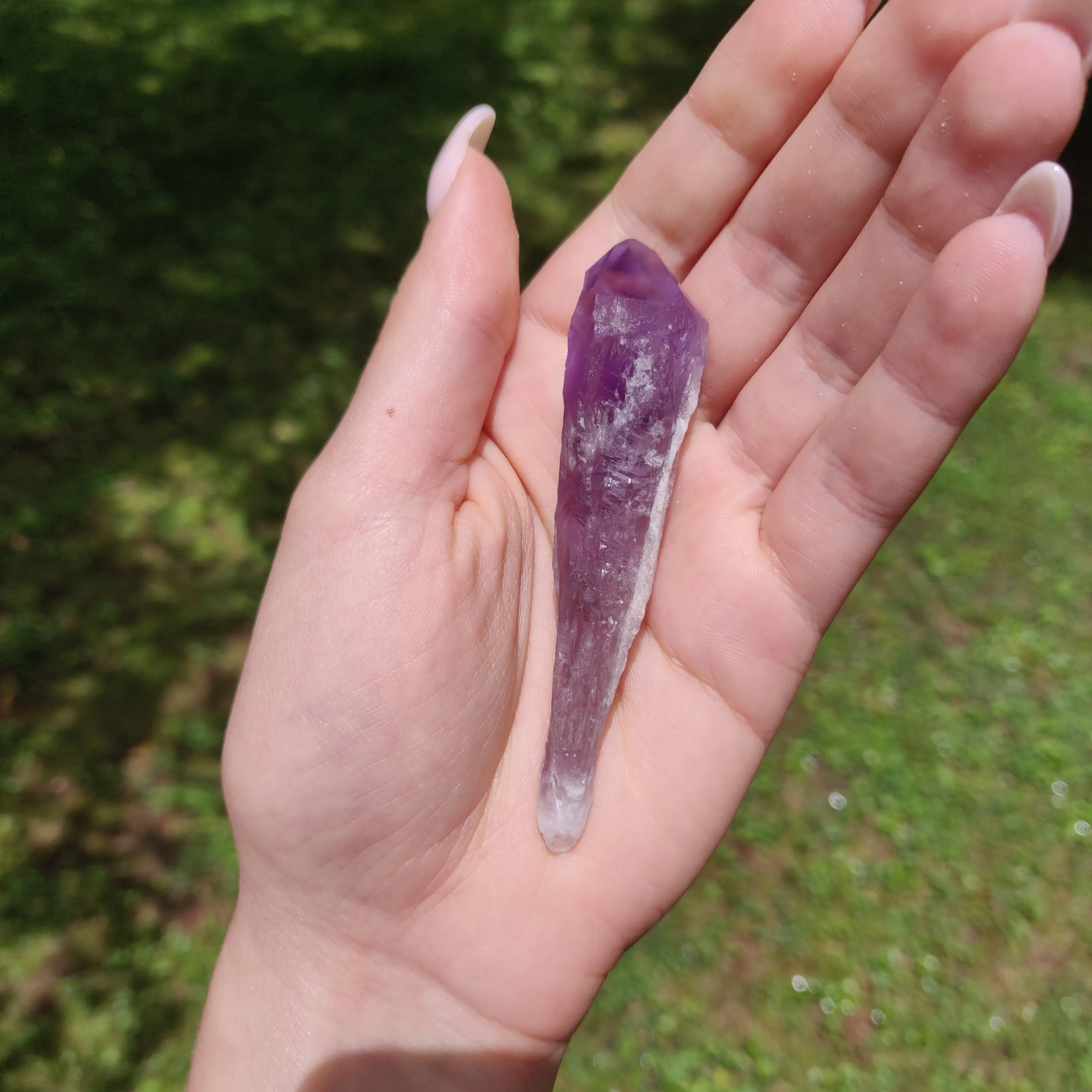 Bahia Amethyst Point, Amethyst Elestial Wand from Brazil (#13)