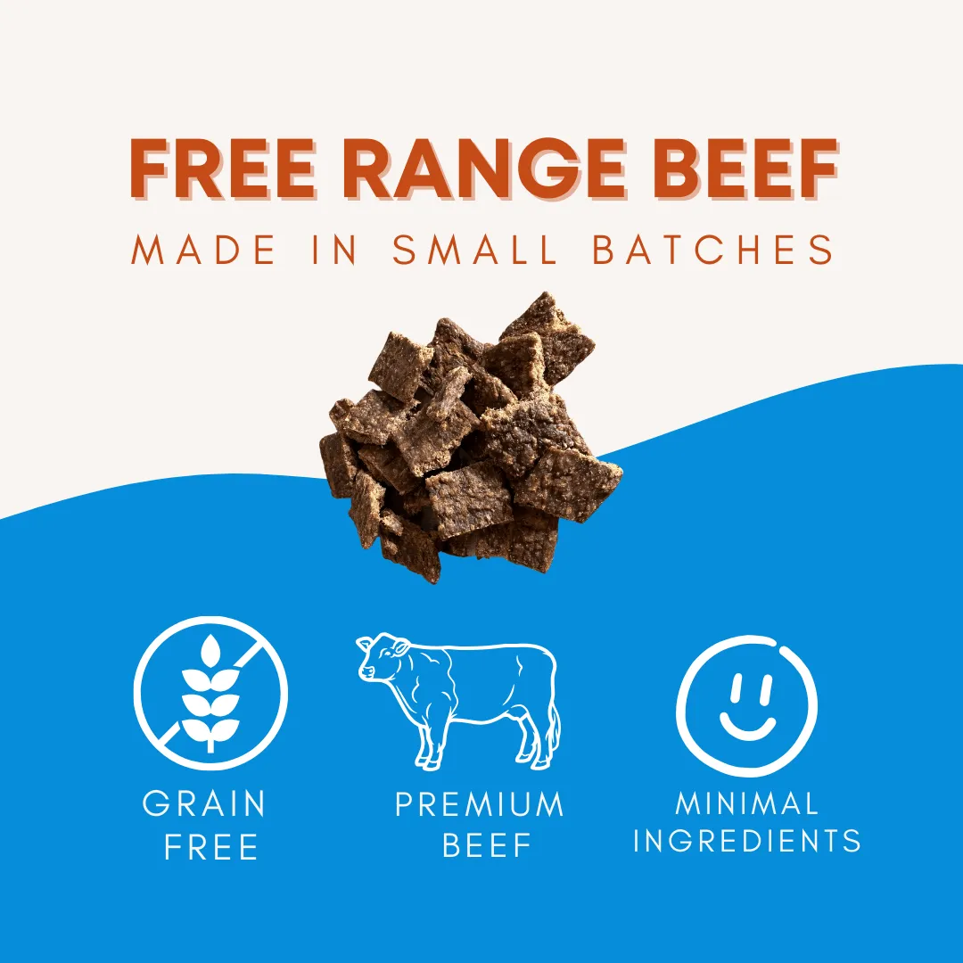 Beef Bites Bundle (2): All Natural Premium Air Dried Training Treats - 16oz