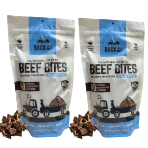 Beef Bites Bundle (2): All Natural Premium Air Dried Training Treats - 16oz