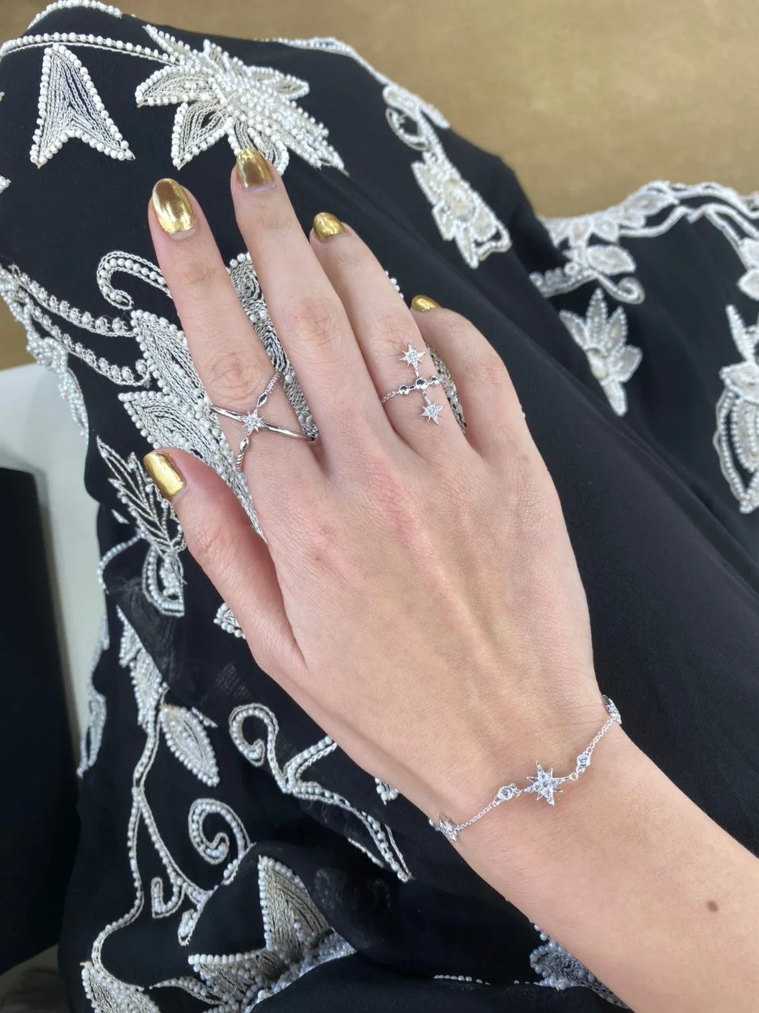 Celestial Chain Bracelet - Whitegold