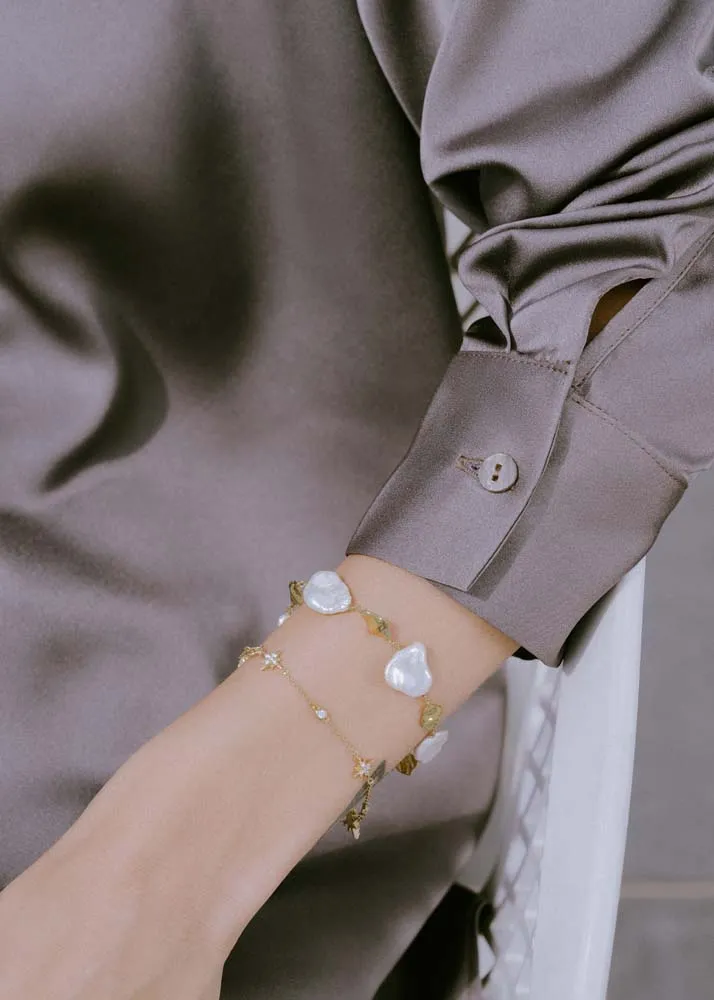 Celestial Chain Bracelet - Whitegold