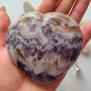 Chevron Amethyst Heart (#5)