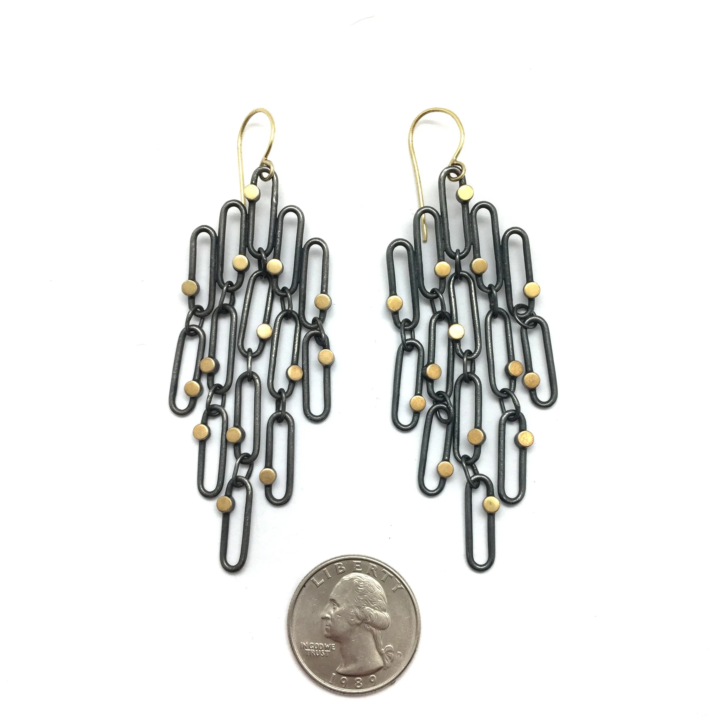 Confetti Grid Earrings - Large