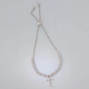 Cross Beaded Bracelet