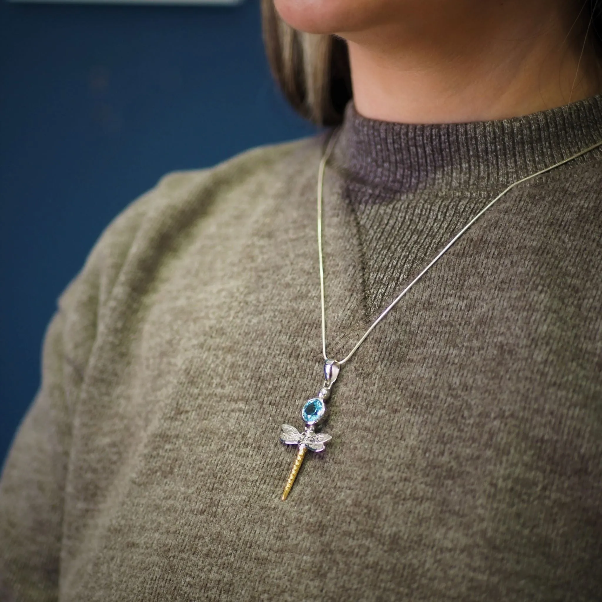 Damsel Pendant in various gemstones