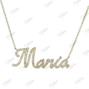 Diamond Maria Necklace 11.5X29mm
