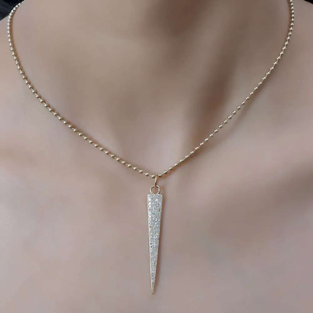 Diamond Spike Charm 47mm long