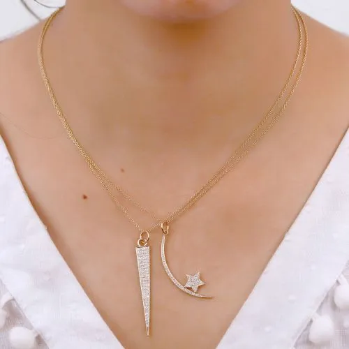 Diamond Spike Charm 47mm long