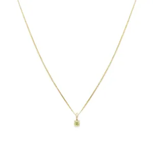 Element Necklace | 14k Gold & Peridot