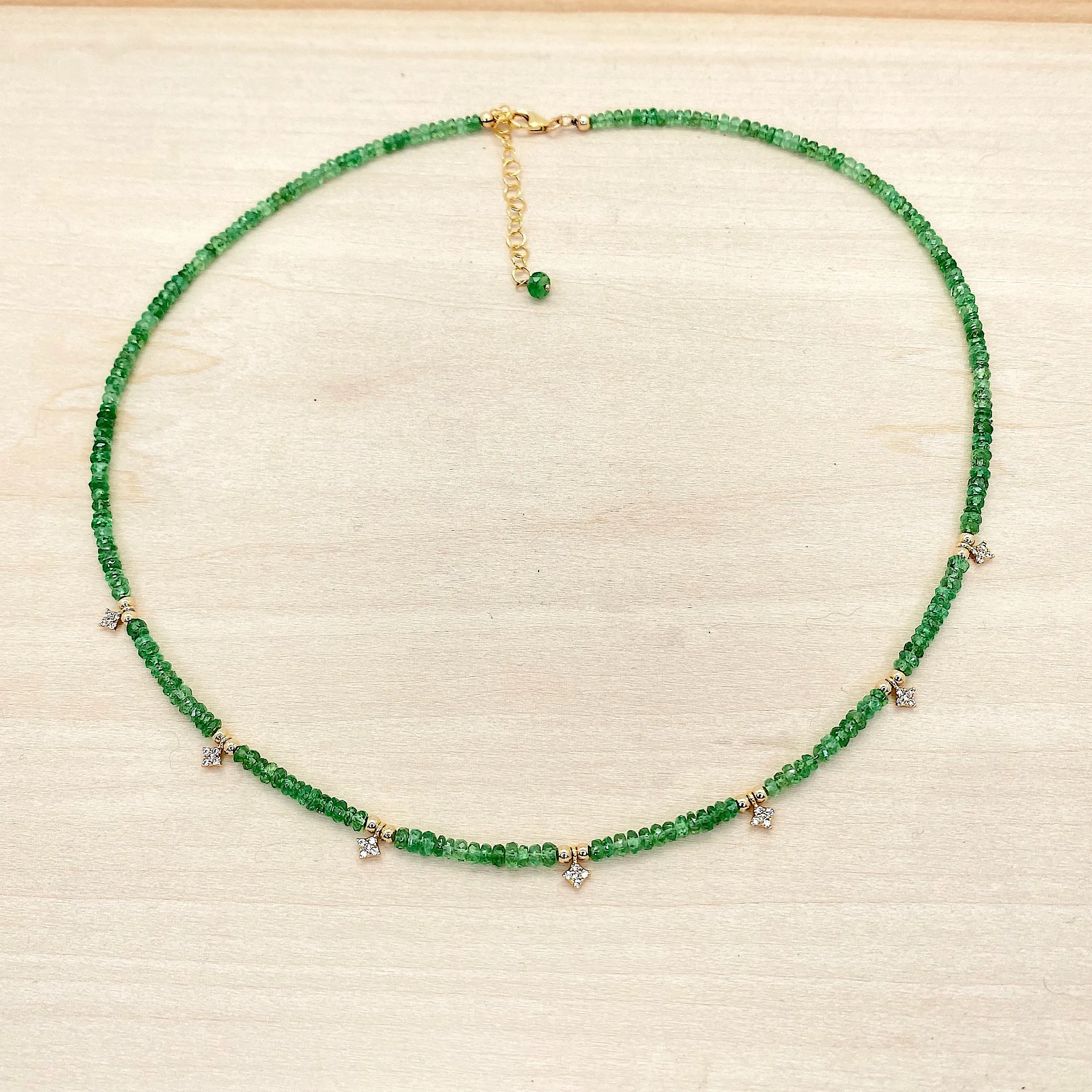 Gemmy necklace - Tsavorite Garnet