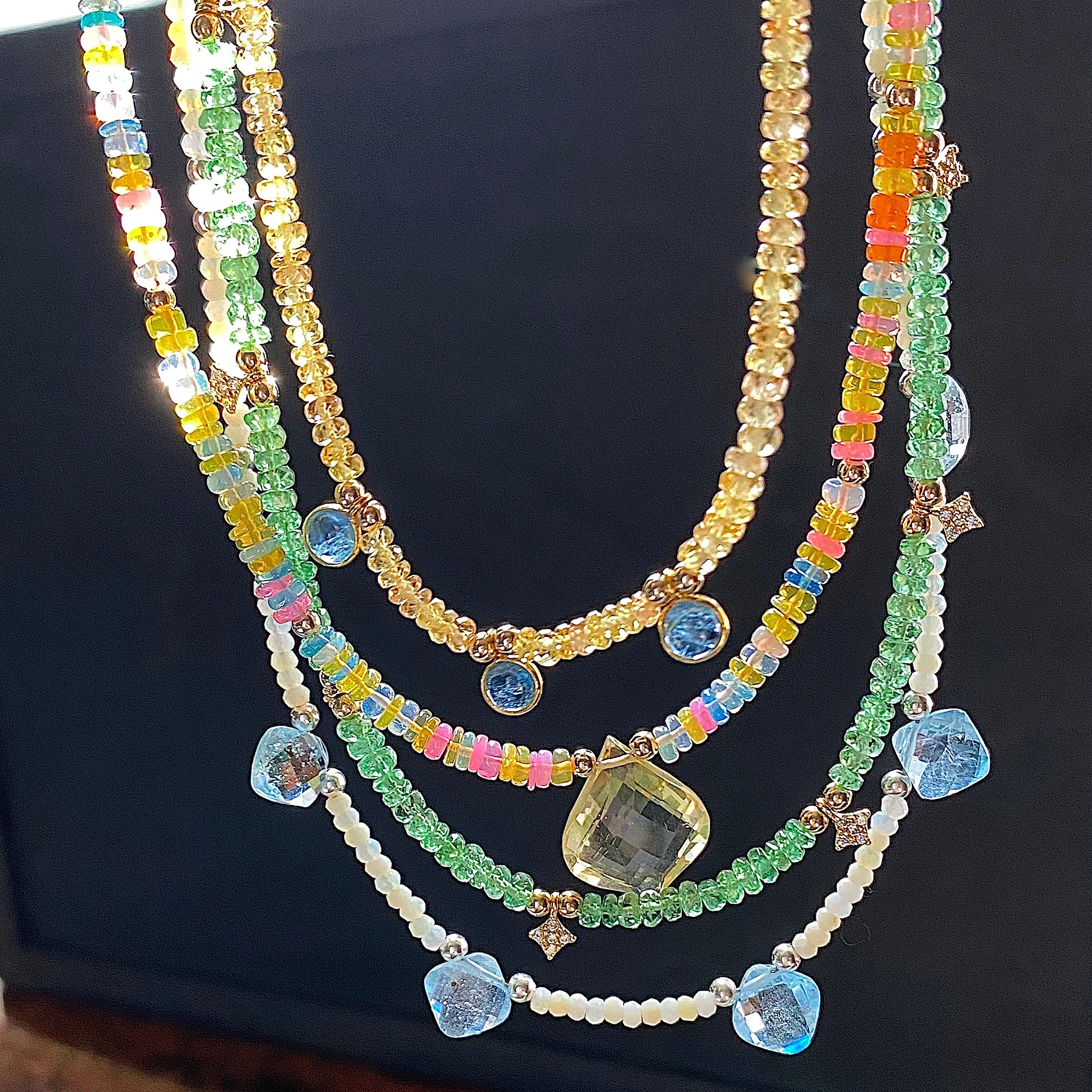 Gemmy necklace - Tsavorite Garnet
