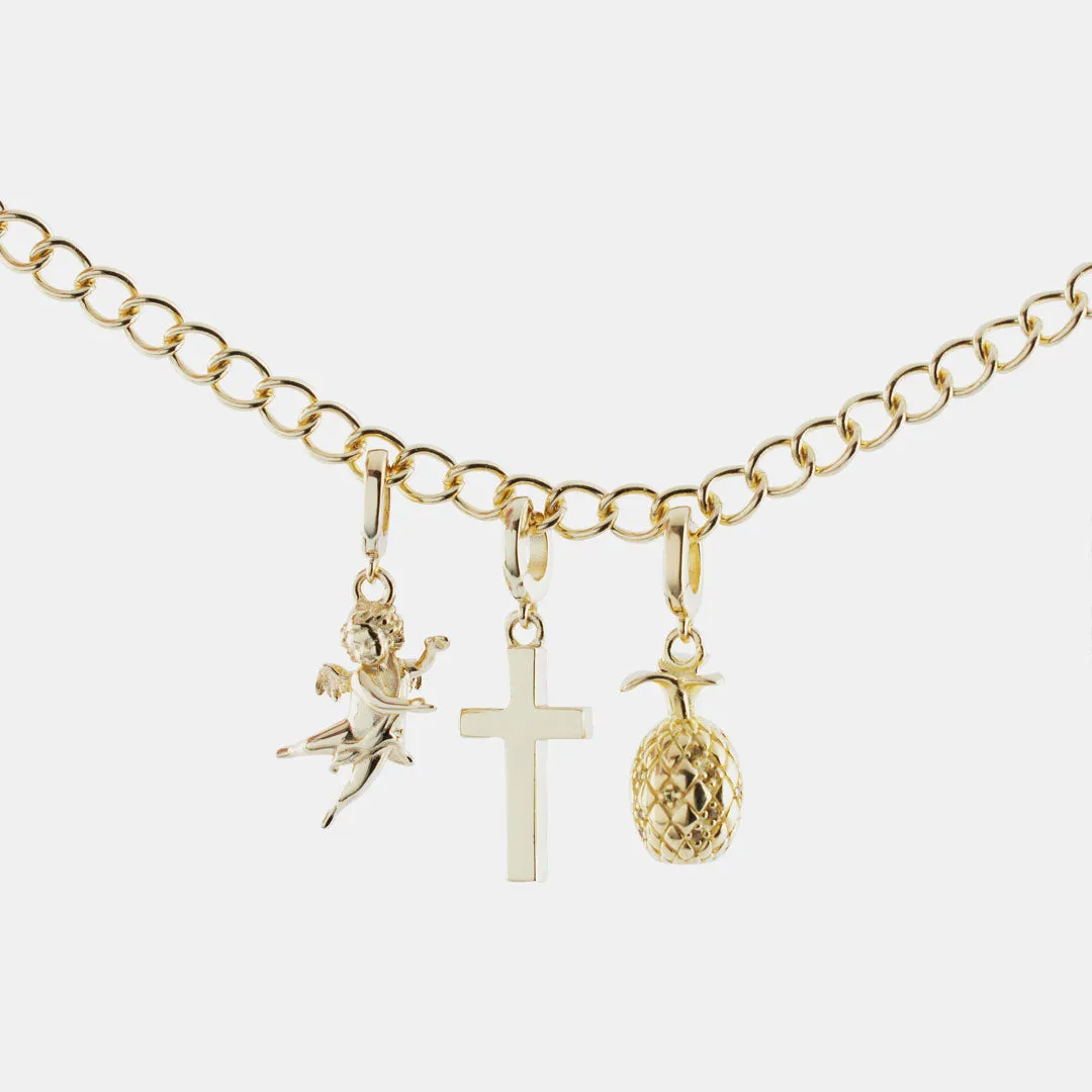 Gold Pineapple Pendant