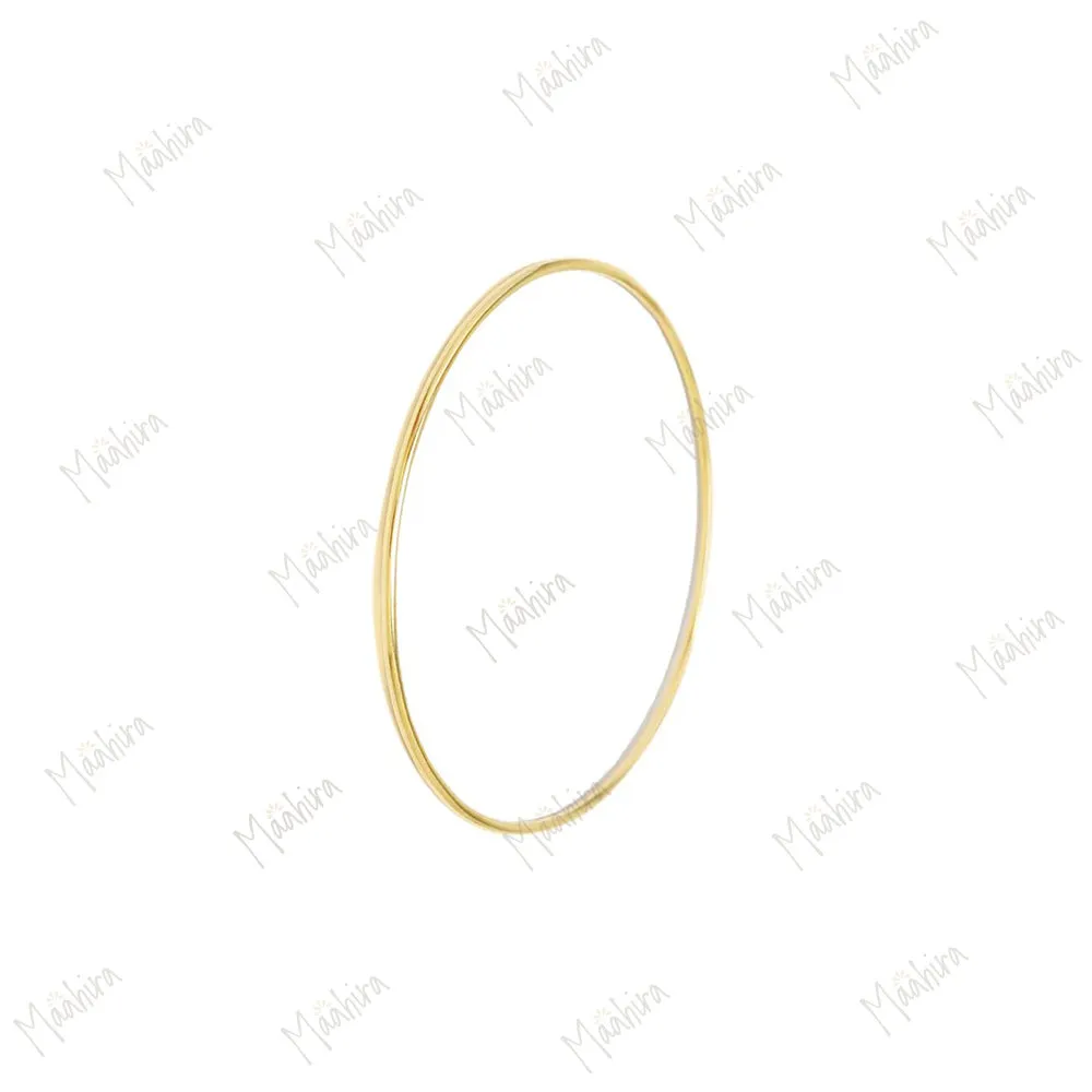 Gold Tube Bangle For Her 2.20mm