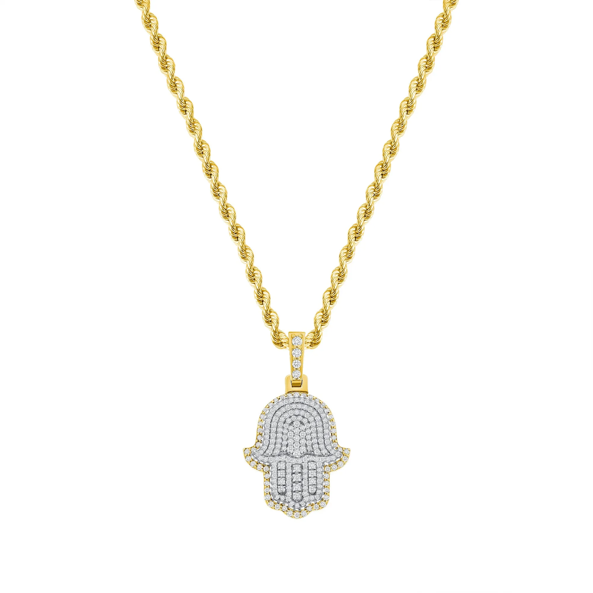 Hamsa Diamond Necklace