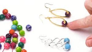 How to Make Pinch Bail Gemstone Earrings