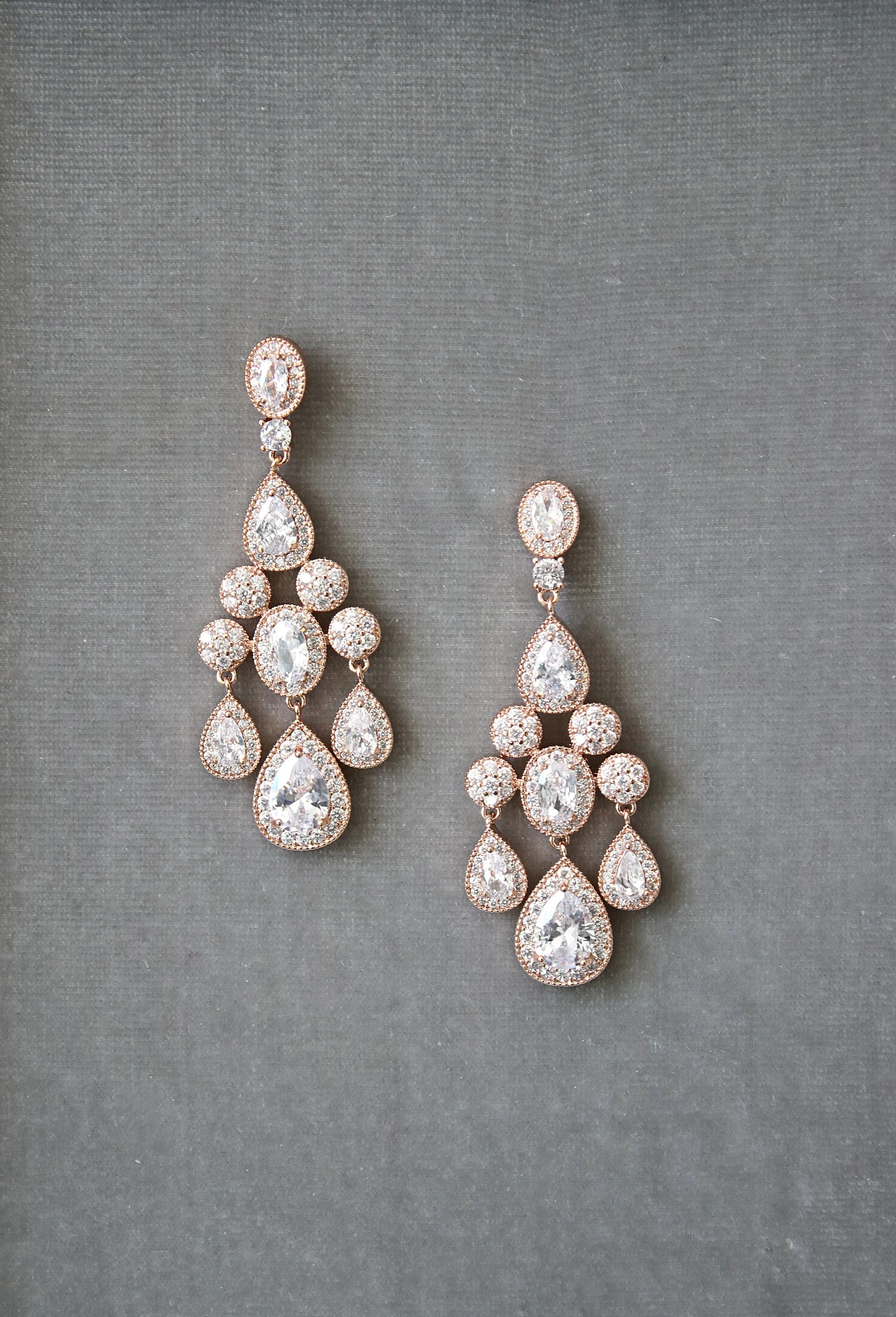 ISABELLA Bridal Chandelier Earrings