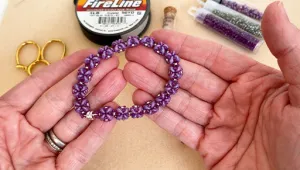 Jewelry Making Tutorial: How to Make the Garden Party Beaded Bracelet