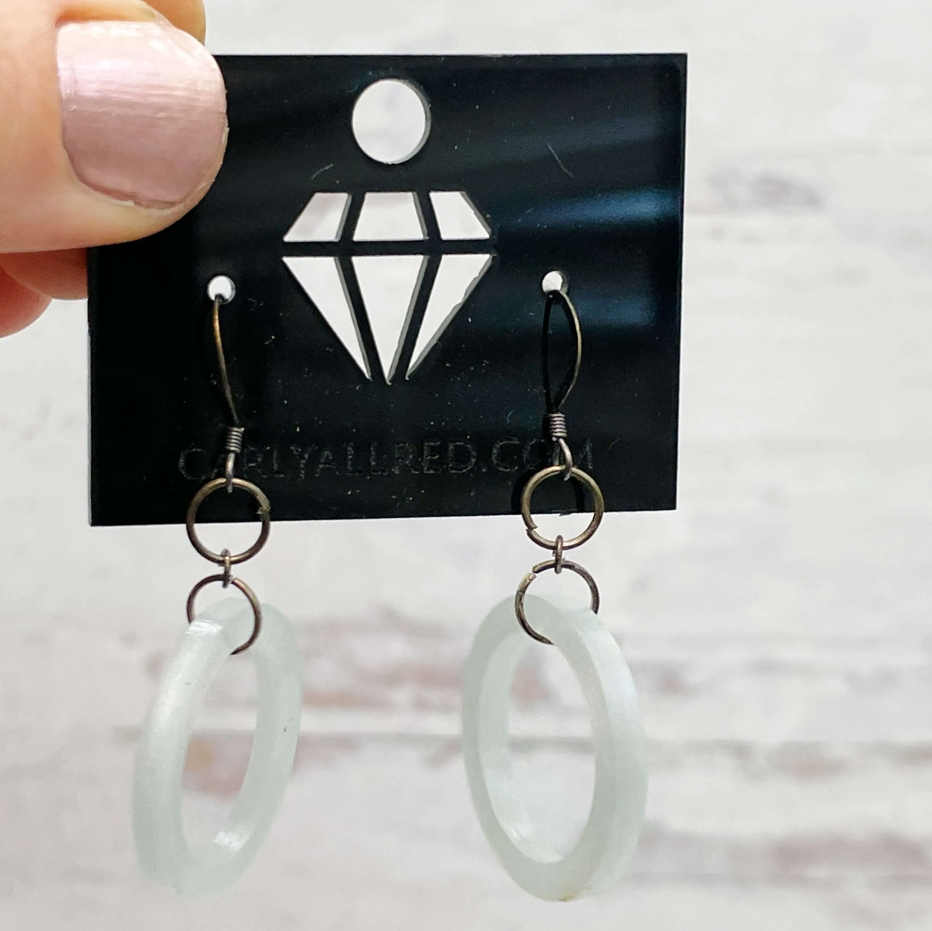 Lightweight Laser Cut Earrings - Single Hoops