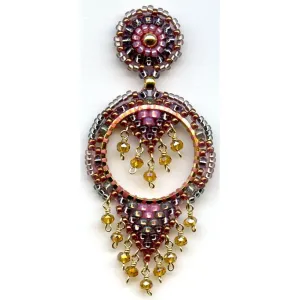 Miguel Ases  Topaz and Hydro Quartz Hoop Earring
