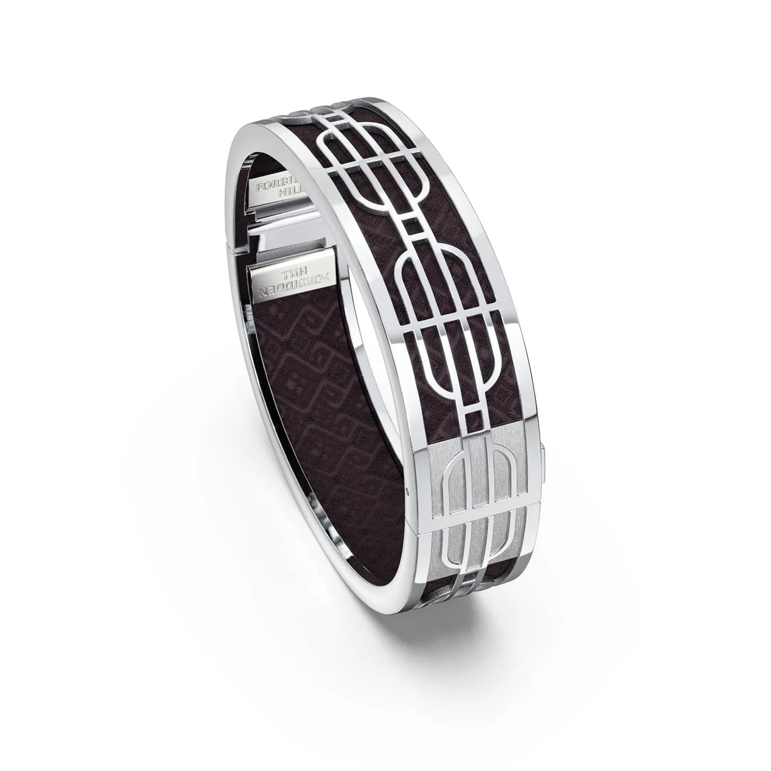 Nanyang Dream Bangle - Kopi-O Brown - Sterling Silver