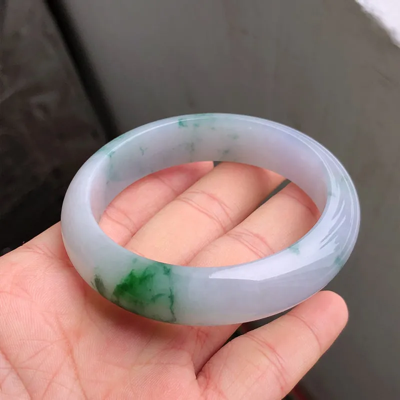 Natural Jade Bangle Jadeite Bangle Internal Diameter 55.6mm NBE059