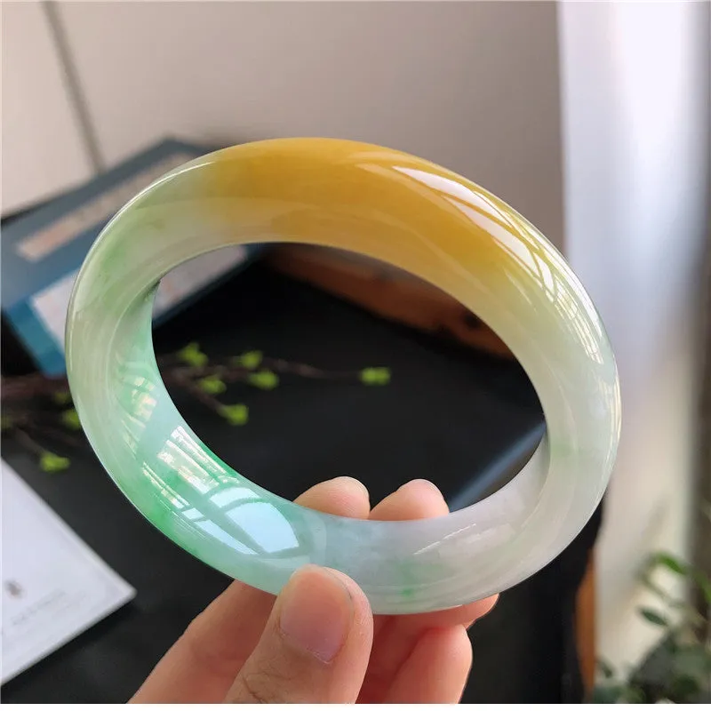 Natural Jade Bangle Jadeite Bangle Internal Diameter 59mm 01229