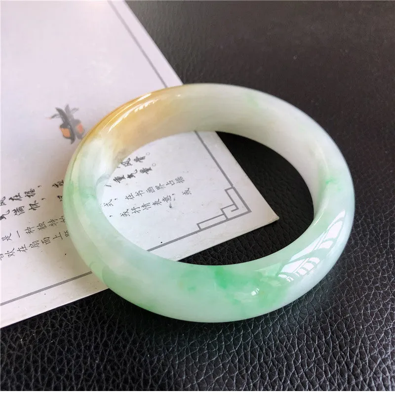 Natural Jade Bangle Jadeite Bangle Internal Diameter 59mm 01229