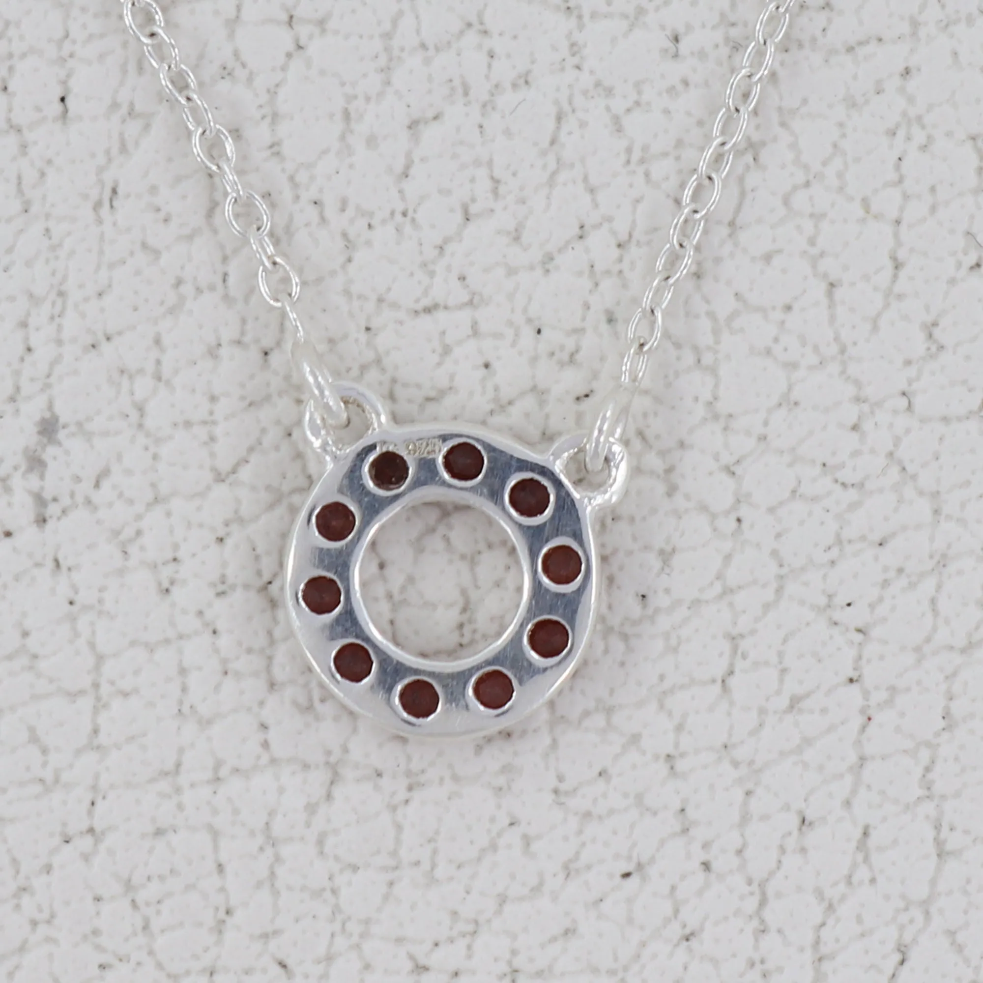 Peridot Round Shape Necklace,925 Sterling Silver Handmade Necklace