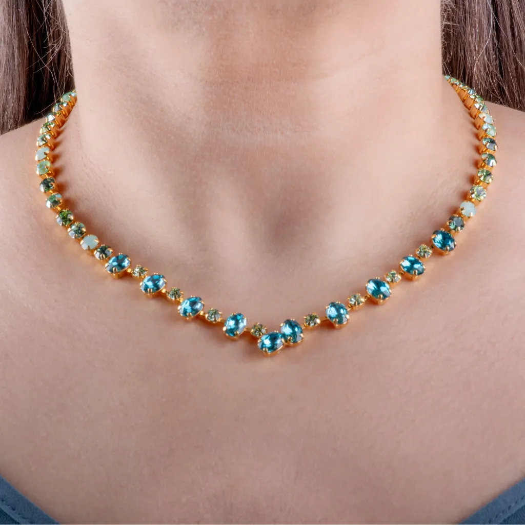 Petite Round & Oval Necklace in "Ivy Villa" *Custom*