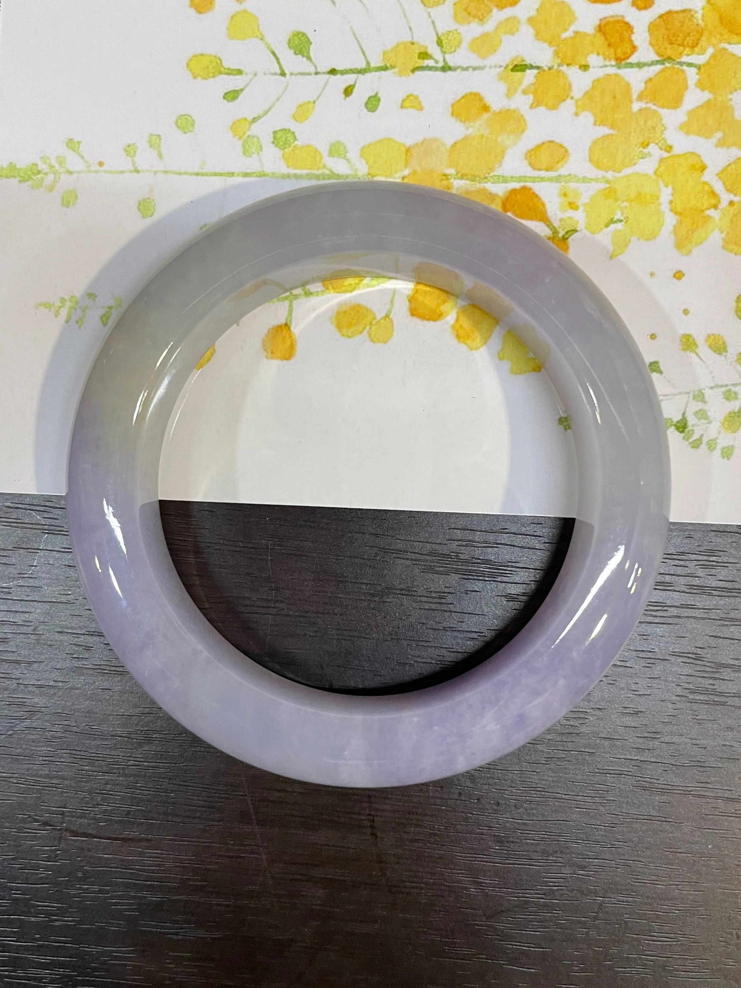Pink Lavender Jade Bangle | 53mm (NJBA025)