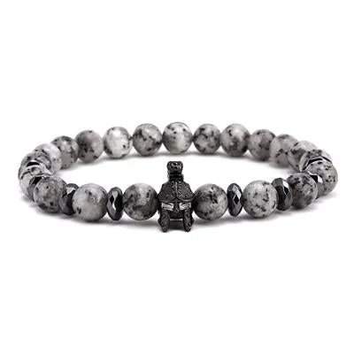 Roman Spartan Natural Agate Stones Bracelet
