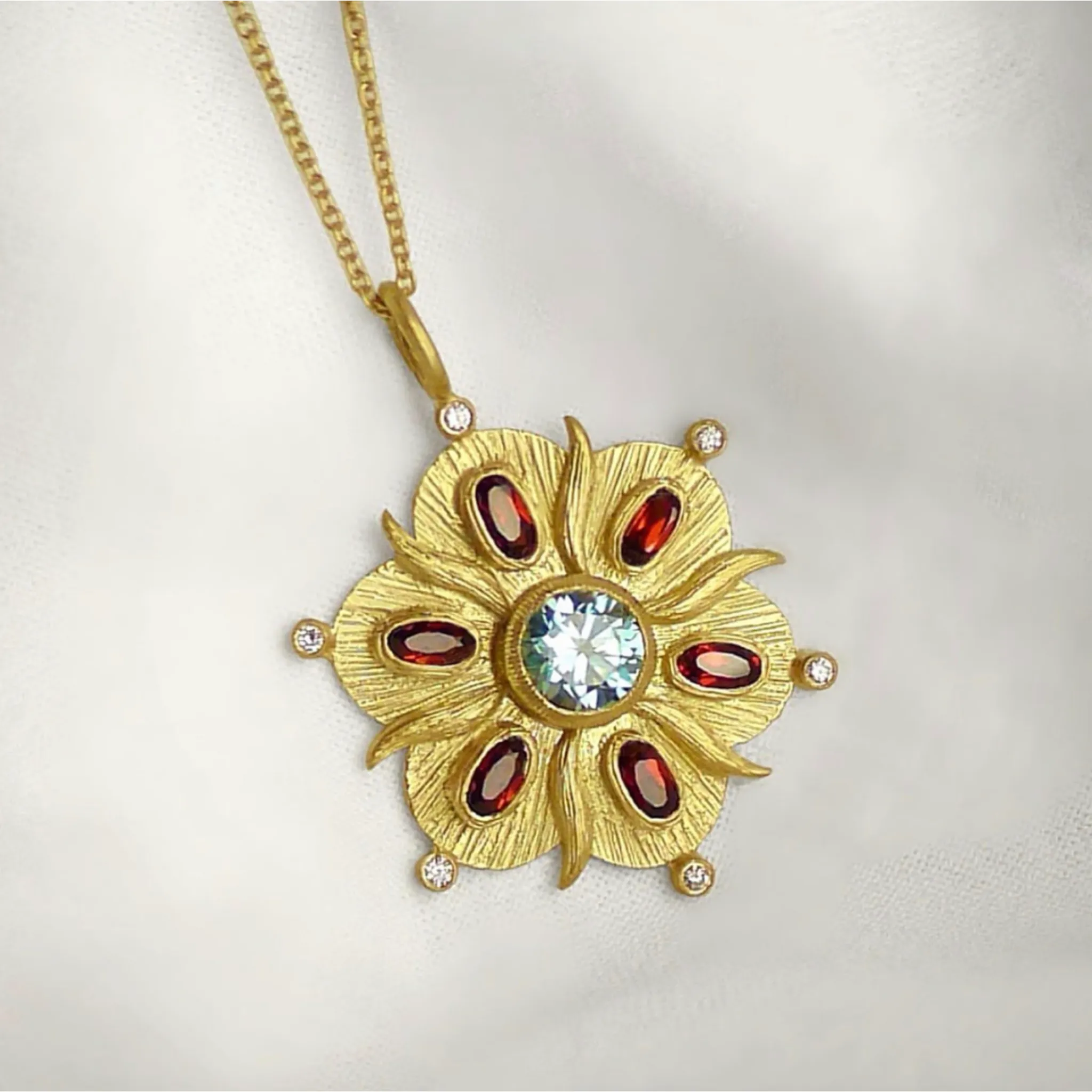 Scalloped Bloom Necklace by Laurie Kaiser