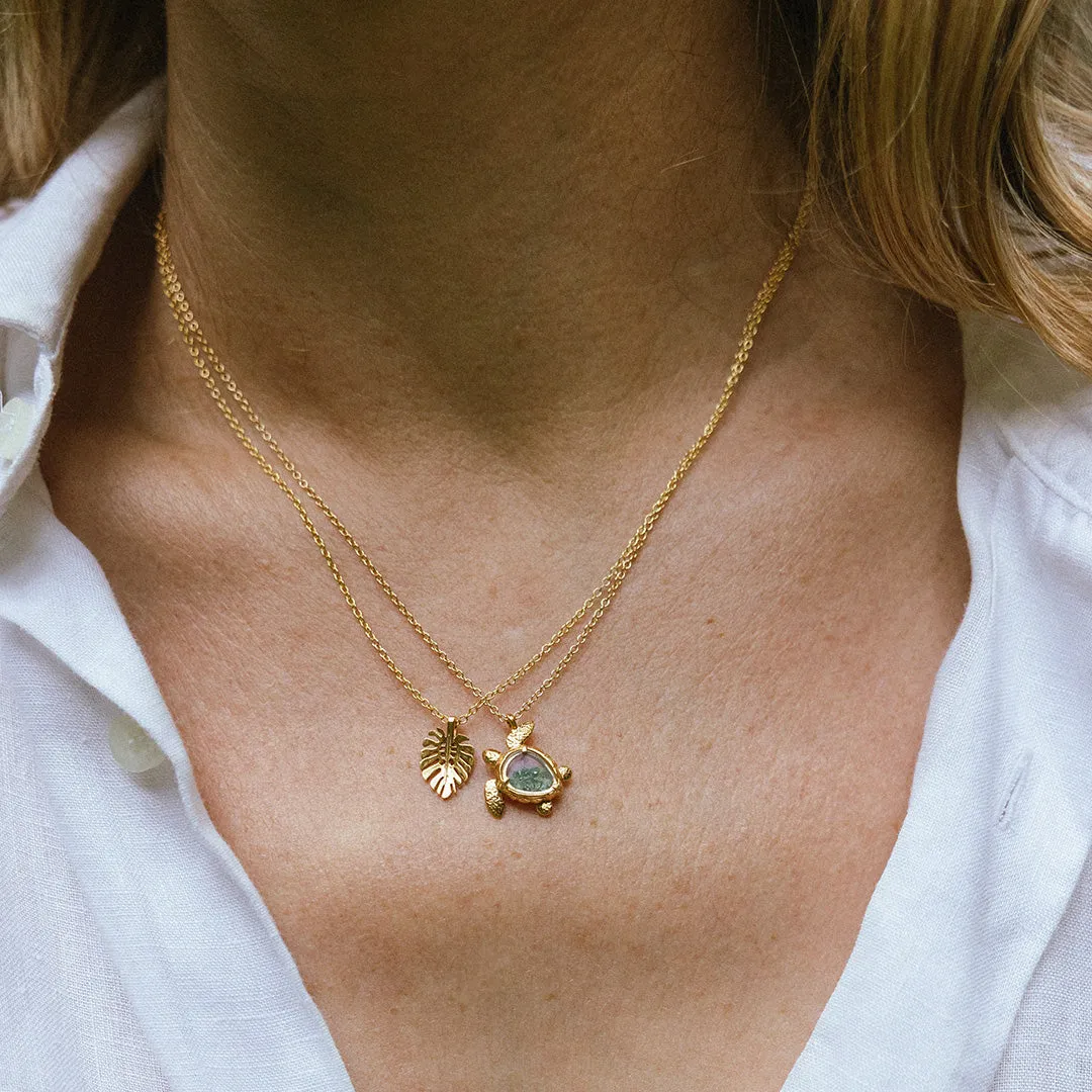 Sea Turtle Shaker Necklace