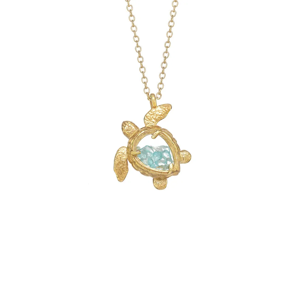 Sea Turtle Shaker Necklace