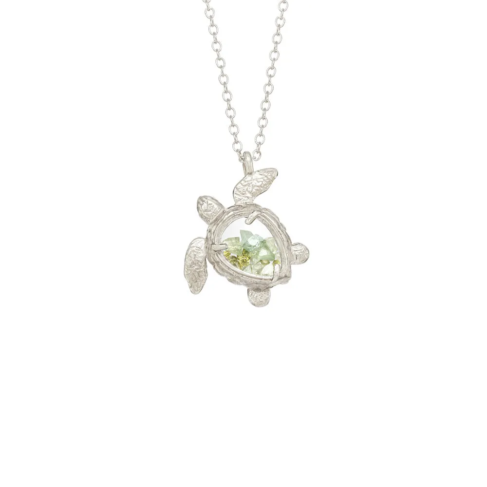 Sea Turtle Shaker Necklace