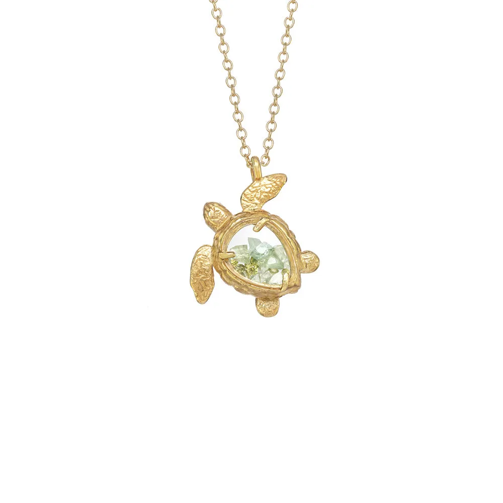 Sea Turtle Shaker Necklace