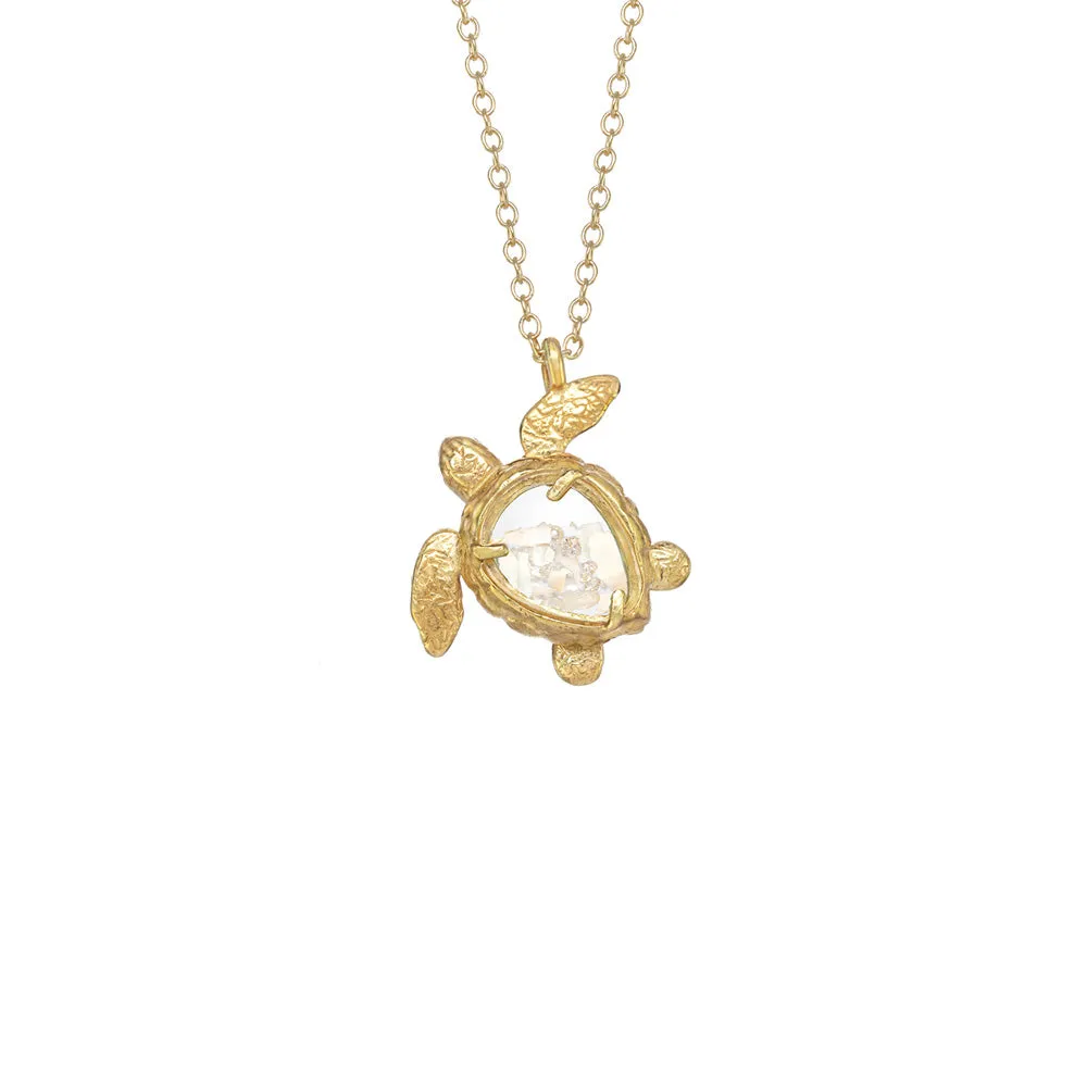 Sea Turtle Shaker Necklace