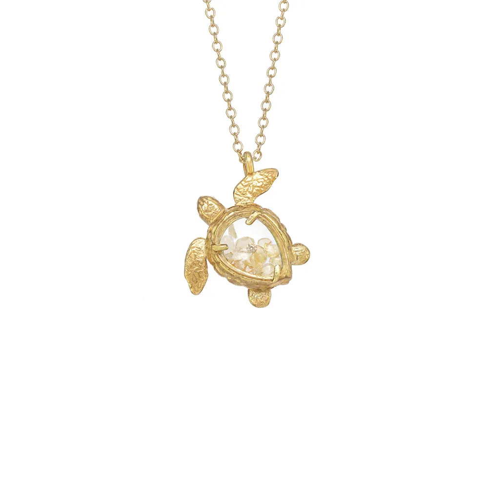 Sea Turtle Shaker Necklace
