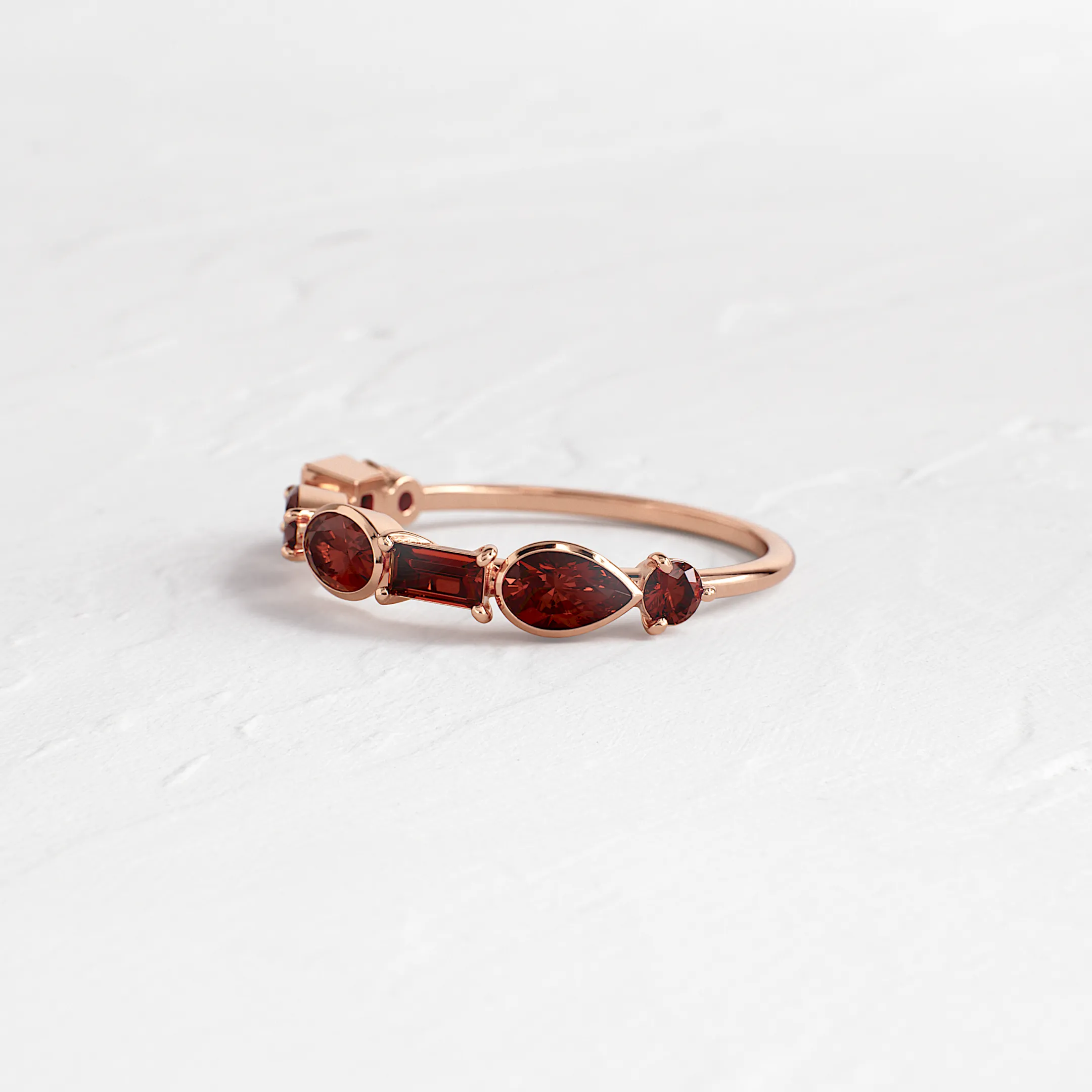 Shape Shifter Band in Garnet