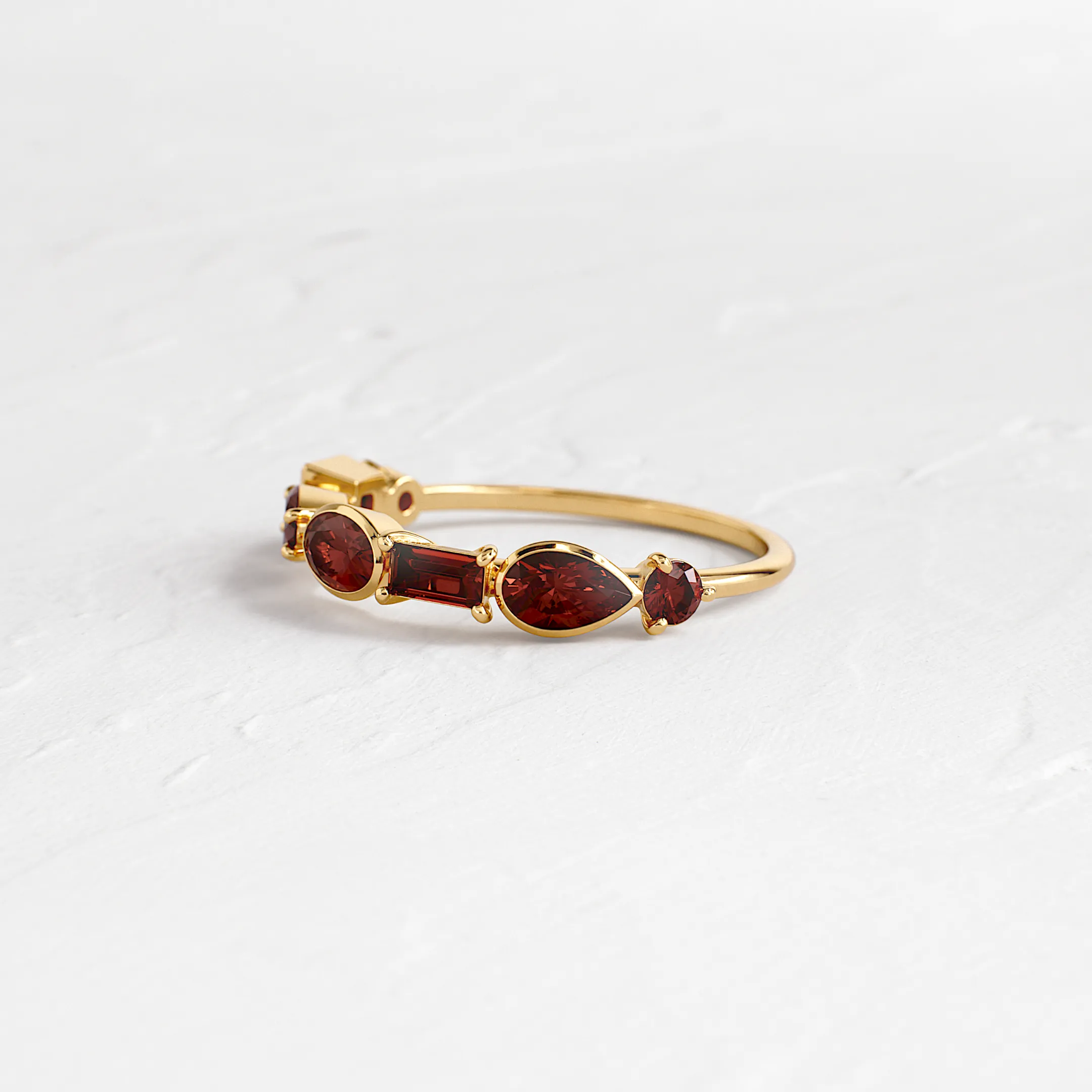 Shape Shifter Band in Garnet