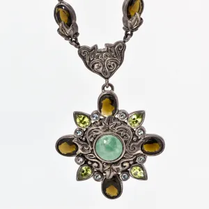 Sterling Silver Vintage Drop Necklace
